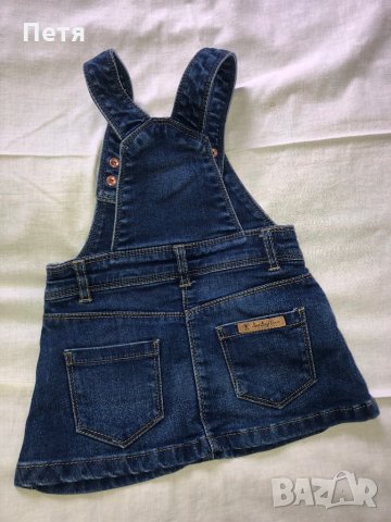 Zara Детски дънков сукман, снимка 2 - Бебешки рокли - 28757398