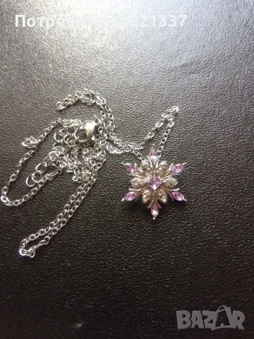 Колие с кристали , снимка 3 - Колиета, медальони, синджири - 47972109