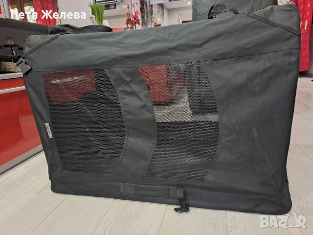 Сгъваема транспортна чанта за кучета и котки FEANDREA/SONGMICS-90/62/62 см, снимка 7 - За кучета - 53595208