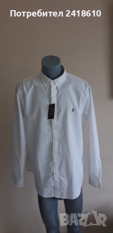 POLO Ralph Lauren Slim Fit  Pique Cotton Mens Size XL ОРИГИНАЛ! НОВО! Мъжка Риза!, снимка 9 - Ризи - 43413471