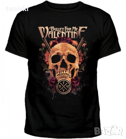 Рок тениски Bullet for My Valentine Три модела,всички размери, снимка 2 - Тениски - 32963981