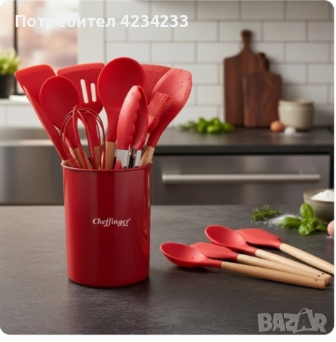 комплект прибори , снимка 3 - Прибори за хранене, готвене и сервиране - 53189043