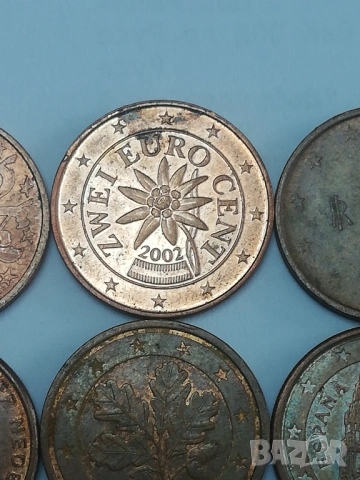 лот от 2 евро цент различни държави, снимка 3 - Нумизматика и бонистика - 48030744