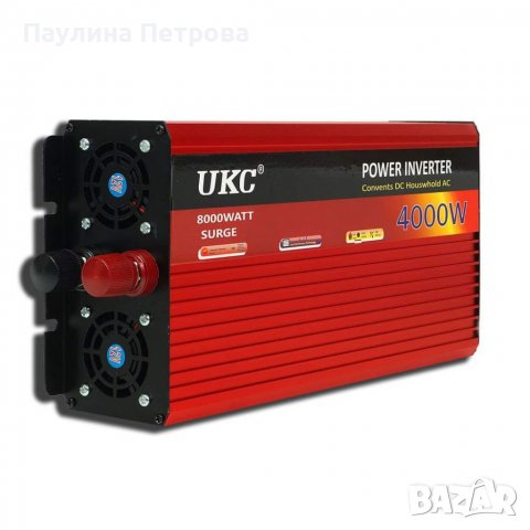 Инвертор 24V-220V 4000w  , снимка 3 - Друга електроника - 36849498