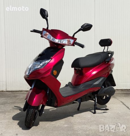 Електрически скутер модел EM006 в цвят бордо, снимка 1 - Мотоциклети и мототехника - 43695636