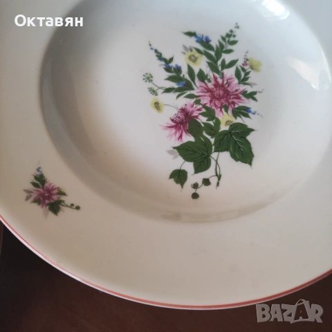 Порцеланови чинии плитки/дълбоки, снимка 4 - Чинии - 53422709