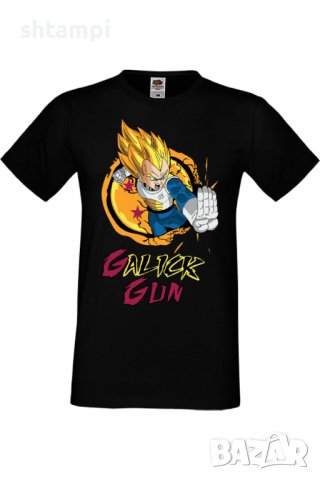 Мъжка тениска Dragon Ball Z Vegeta Galick Gun,Анимация,игра,Празник,Повод,, снимка 2 - Тениски - 38096223