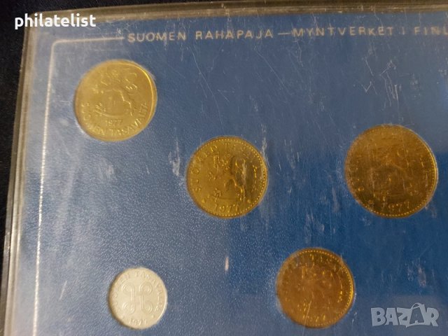 Финландия 1977 - Комплектен сет от 7 монети, снимка 3 - Нумизматика и бонистика - 37786455