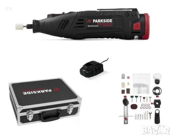 Мултифункционален инструмент - безчетков дремел Parkside Performance 12V PPFBSA 12 B2, снимка 2 - Инструменти за гравиране - 53145096