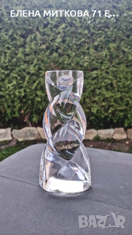 Rogaska Словения два феноменални свещника от оловен кристал, снимка 4 - Декорация за дома - 52544557