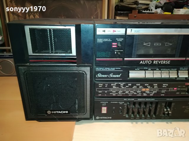 hitachi trk-w550e 2707211313, снимка 9 - Радиокасетофони, транзистори - 33640494