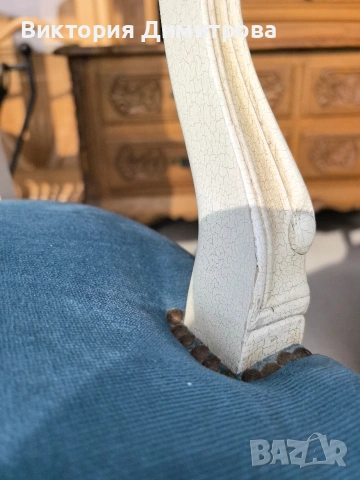 Антично Кресло Louis XV , снимка 9 - Дивани и мека мебел - 53577118