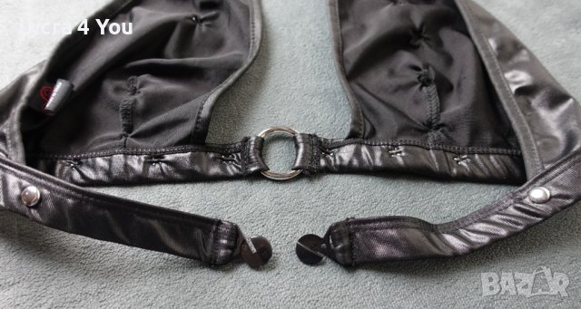 Lust by Teensy Weensy S/M размер (75-80В гръдна) черно бюстие с чокър за врат, снимка 7 - Корсети, бюстиета, топове - 40501490