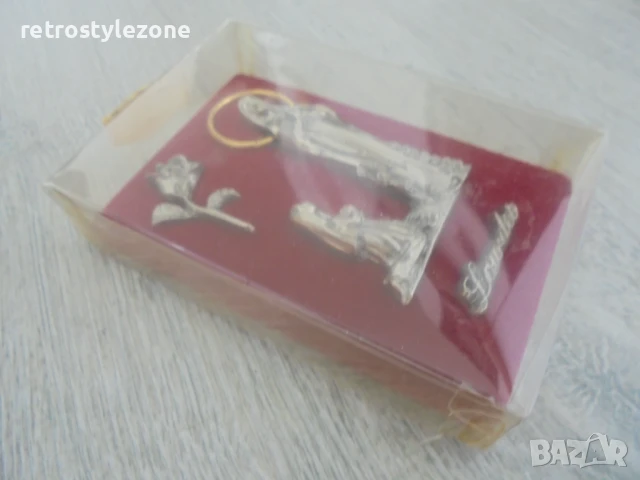 № 8123 стар италиански религиозен сувенир - Лурд , снимка 5 - Други ценни предмети - 50842228