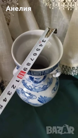 Ваза с дръжки слонски хобот, снимка 3 - Вази - 51273815