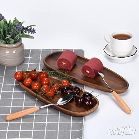 Нова Табла Естествен Овален от Акация - Идеален за Всякакви Храни, снимка 8 - Други стоки за дома - 43572259