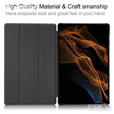 Samsung Galaxy Tab S10 Ultra Кожен Калъф и протектор, снимка 5 - Калъфи, кейсове - 51037194