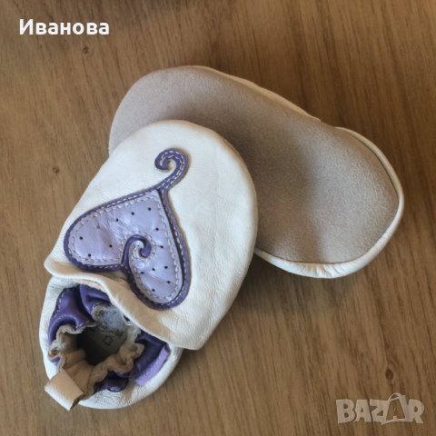 Меки и удобни бебешки обувчици,естественна кожа., снимка 2 - Детски пантофи - 39523147
