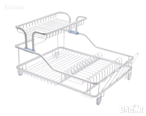 Сушилник за съдове с 2 нива и включена тава, снимка 2 - Други - 52853534