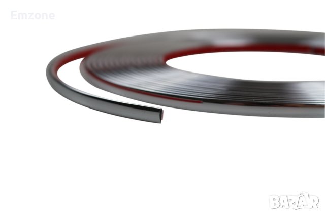 Декоративна лайсна автомобил универсална самозалепваща лента 10м х 6мм Хром, снимка 4 - Аксесоари и консумативи - 39276961