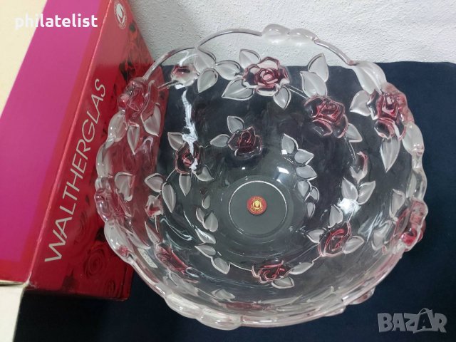 Walther Glas Natasscha Satin Rose - Стъклена купа, 24см, снимка 2 - Декорация за дома - 40300660