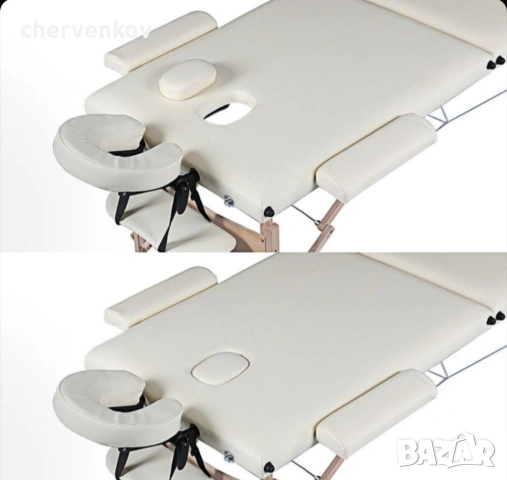 трисекторна козметична масажна кушетка дървена черна масажно легло, снимка 8 - Кушетки - 53166051