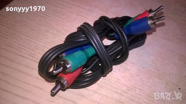 ЧИНЧОВЕ КАБЕЛ 1.2М-ЗЕЛЕН СИН ЧЕРВЕН Х2, снимка 4 - Други - 28021501