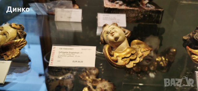 Стара барокова статуйка от дърво ангелче., снимка 7 - Антикварни и старинни предмети - 22028357