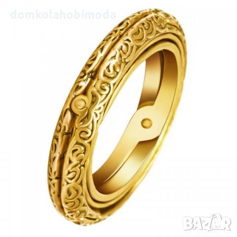  Пръстени колие Stainless Steel Неръждаема стомана , снимка 4 - Пръстени - 27477623