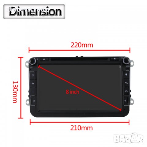 SKODA SEAT VOLKSWAGEN VW PASSAT GOLF RNS810 8" Андроид НАВИГАЦИЯ, снимка 8 - Аксесоари и консумативи - 29013898