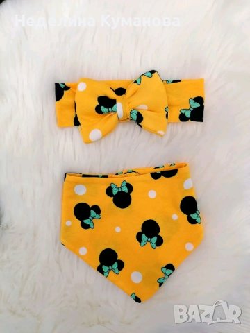 ✨️ Комплект за момиче лента за глава и бандан. Ушиване с размер по ваше желание , снимка 10 - Други - 43905813