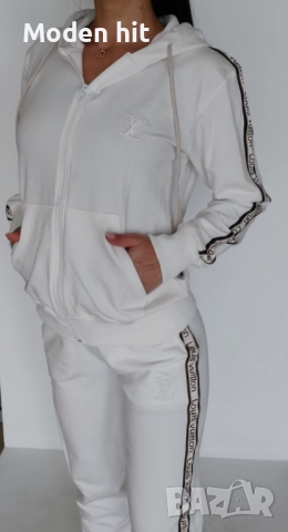 Louis Vuitton дамски екипи /суичер и долнище/ висок клас реплика, снимка 10 - Спортни екипи - 51670066