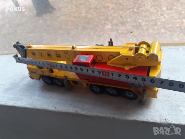 Метална количка играчка кран Siku 4010 Германия, снимка 7 - Антикварни и старинни предмети - 53363687