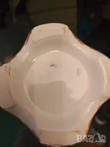 Френска антикварна порцеланова ваза, снимка 6 - Вази - 50131838