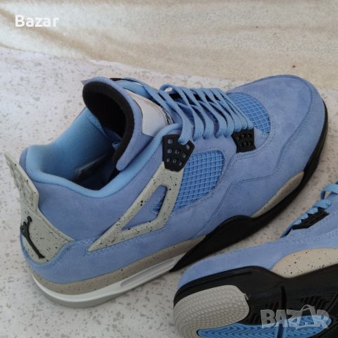 Nike Air Jordan 4 Retro UNC Размер 43 Номер 27.5см Стелка Нови Мъжки Кецове Обувки Маратонки Сини , снимка 7 - Кецове - 39460979