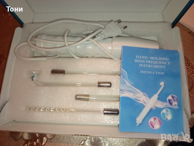 Нов Професионален Дарсонвал за Кожа с Антибактериално Действие, 4 Приставки , снимка 7 - Масажори - 53514764