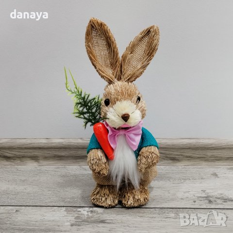 4402 Декоративен великденски заек за украса и декорация, 27 см, снимка 3 - Декорация за дома - 43952892