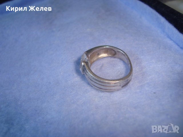 СКЪПОЦЕНЕН СРЕБЪРЕН СТАР ПРЪСТЕН ВИСОКА ПРОБА СРЕБРО с УНИКАЛНО ЮВЕЛИРНО ФАСЕТИРАН ЦИРКОН 27326, снимка 9 - Пръстени - 36869824