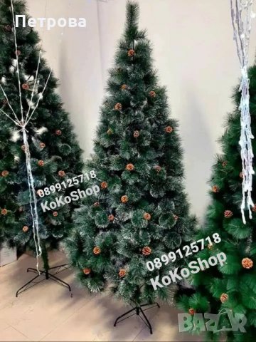 Елха/Изкуствена елха с шишарки/Коледна елха//Изкуствена коледна елха, снимка 3 - Декорация за дома - 34897470