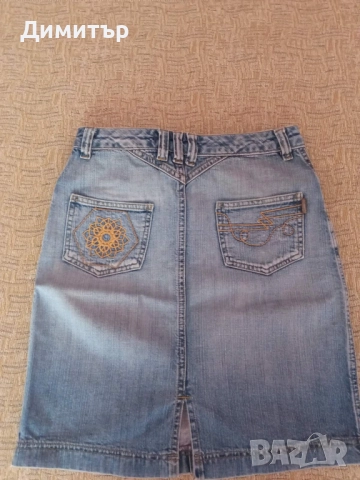 Дънкова пола Promise - М размер, снимка 5 - Поли - 52006382