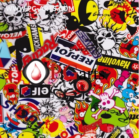 Фолио за хидрографика STIKER BOMB, снимка 4 - Друго търговско оборудване - 53193362