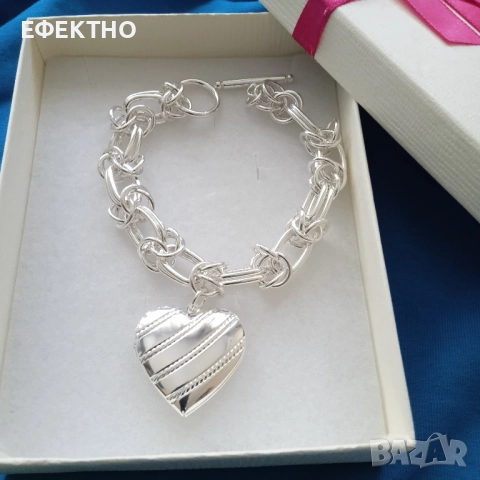 Дамско сребърно колие/ ланец/ комплект/ гривна. Различни модели., снимка 7 - Бижутерийни комплекти - 14607481