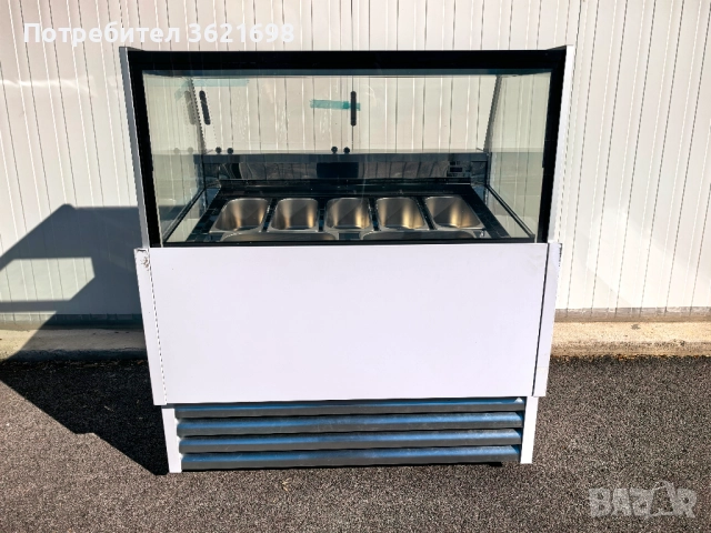 Хладилна витрина за сладолед, 7*5 литра, снимка 2 - Хладилни витрини и фризери - 52629239