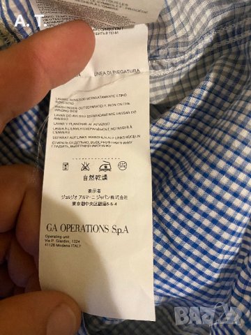 Оригинална риза Armani Jeans размер S, снимка 8 - Ризи - 40269350