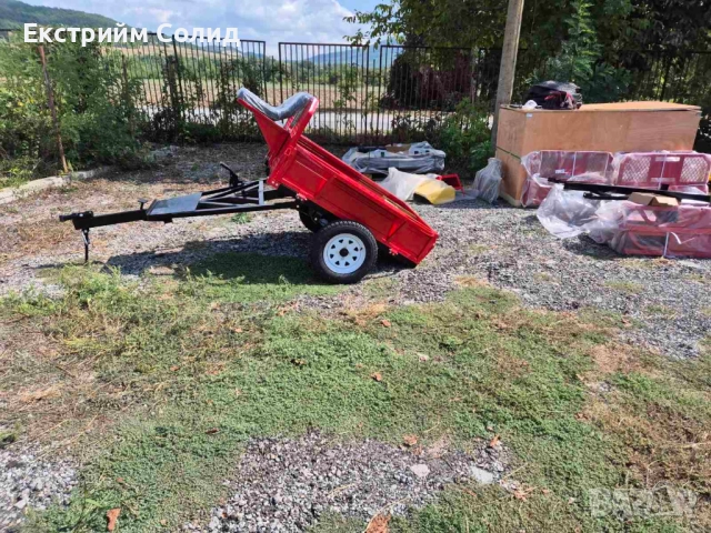 Ремарке - 600 кг - Trailer - 600 XS - Съвместимо с мотофрези, снимка 8 - Ремаркета - 51928677