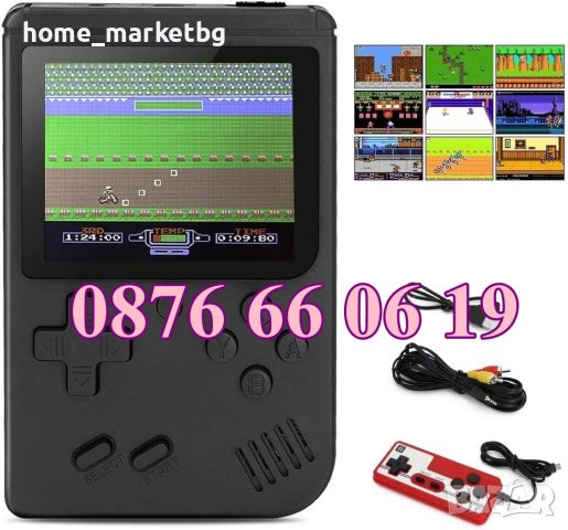 Игрова Конзола с 400 Вградени Игри и Джойстик, телевизионна игра