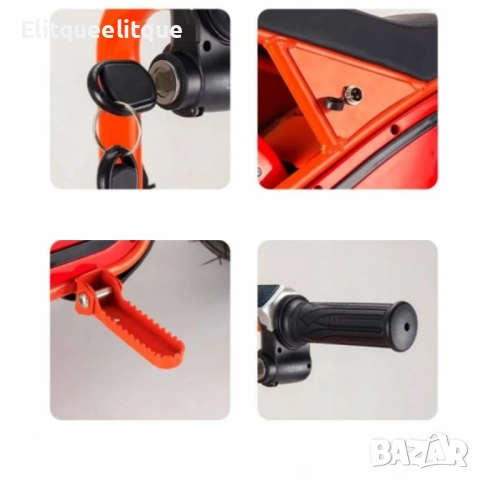 Детски електрически мотоциклет WOLONG, 350W, 36V, Bluetooth високоговорител, снимка 5 - Други - 52206016