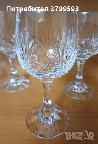 9 кристални чаши, снимка 2 - Чаши - 52645835