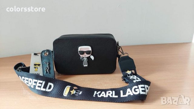 Черна чанта Karl Lagerfeld код SG239, снимка 3 - Чанти - 38177674