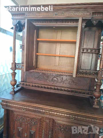 Антикварен дървен бюфет , снимка 6 - Бюфети - 49420257